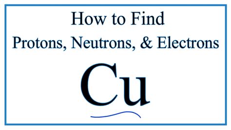 find the number of protons cu